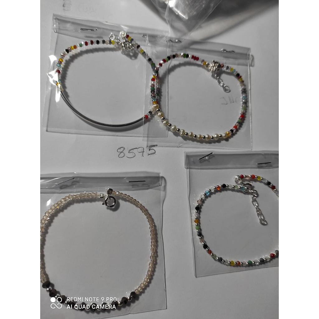 Puls. Plata Bolitas Multicolor Simple 8575