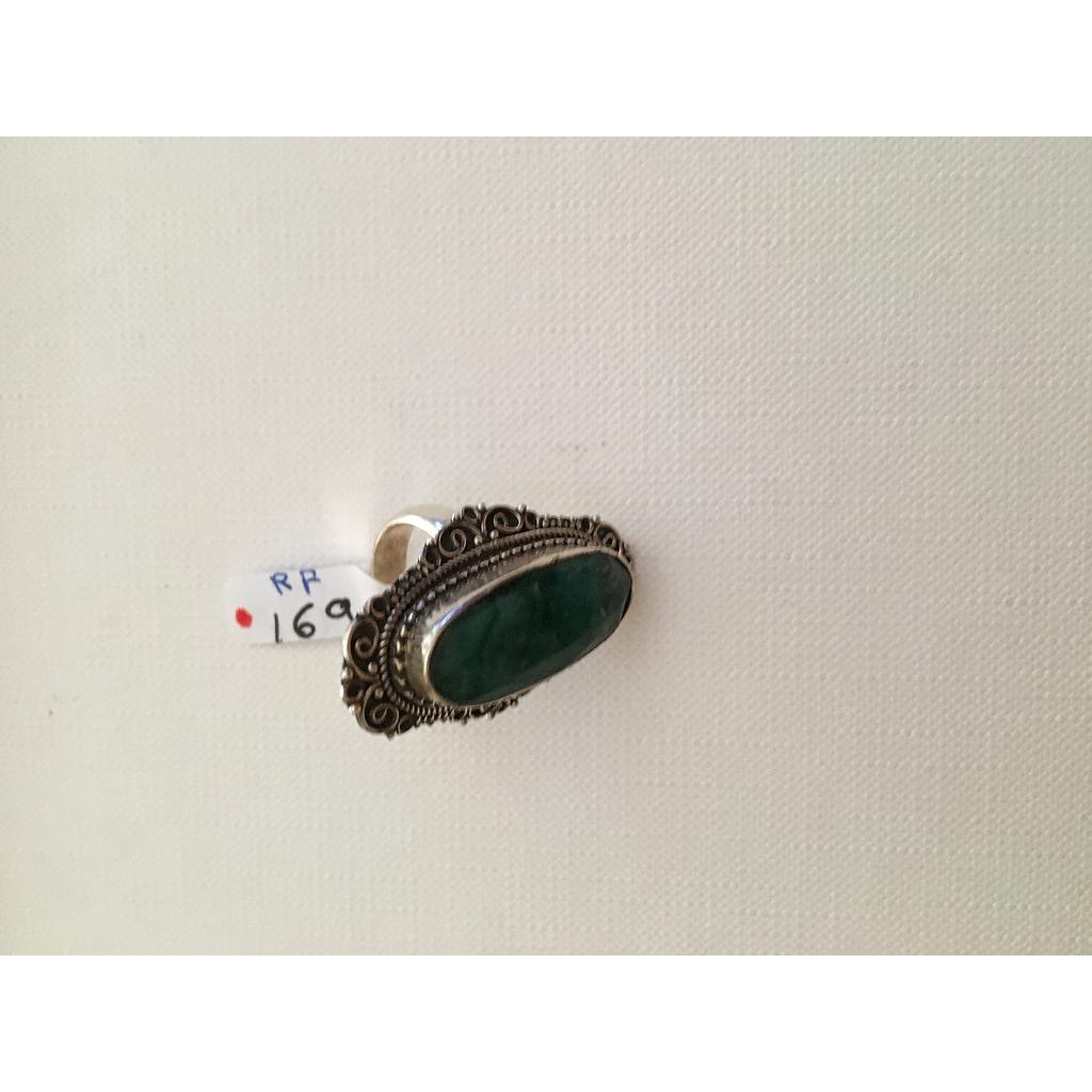 Anillo Pied. Nat. Grande Esmeralda 169