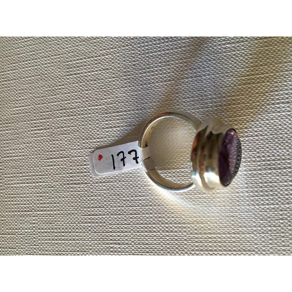 Anillo Pied. Nat. Amatista 177