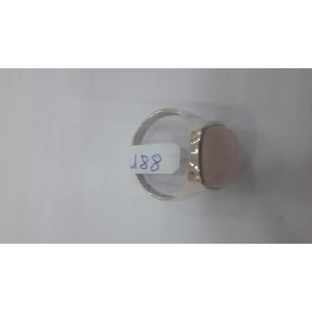 Anillo Pied. Nat. Cuarzo Ros.  188