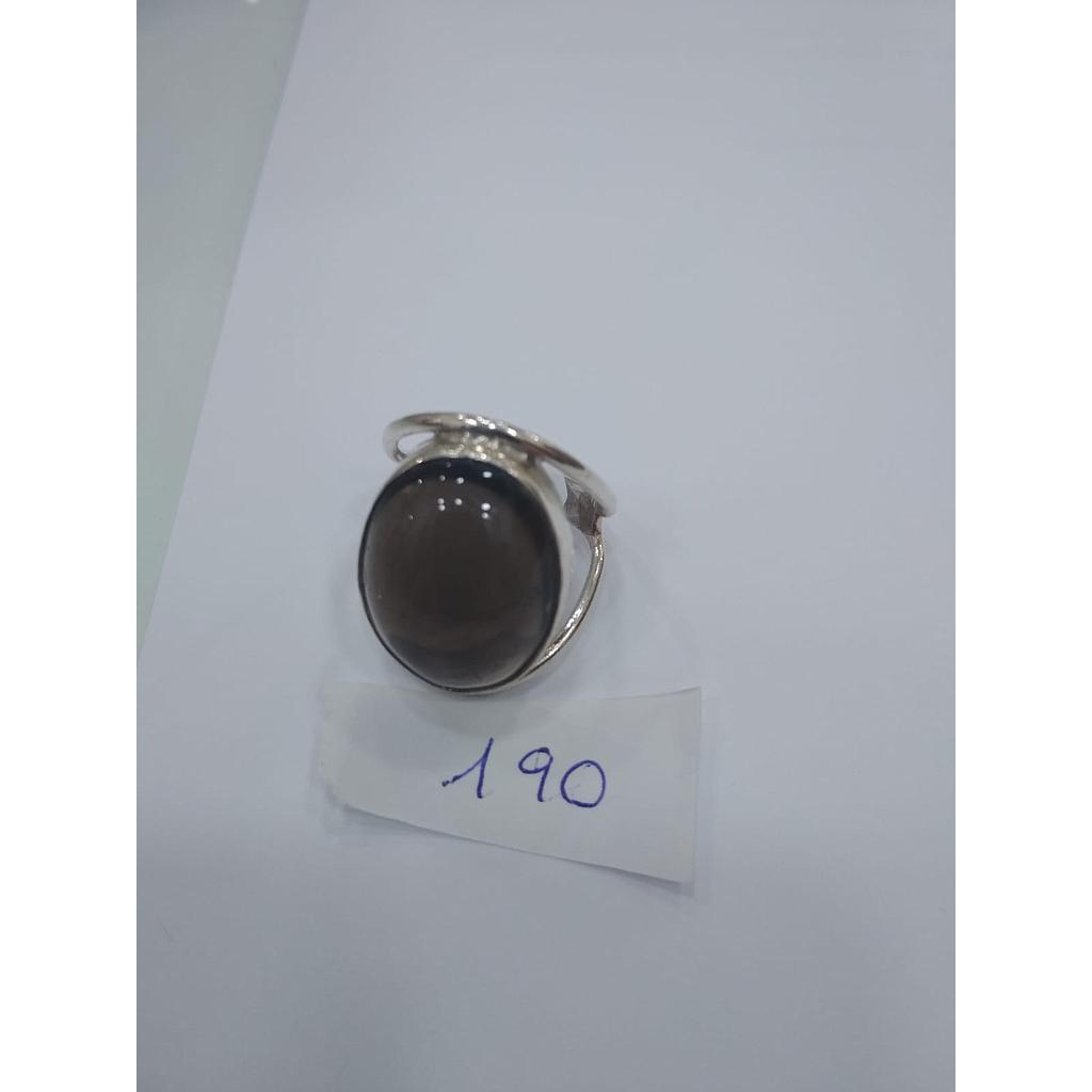 Anillo Pied. Nat. Tq- Lapiz. Cuarz. Ahu.  190