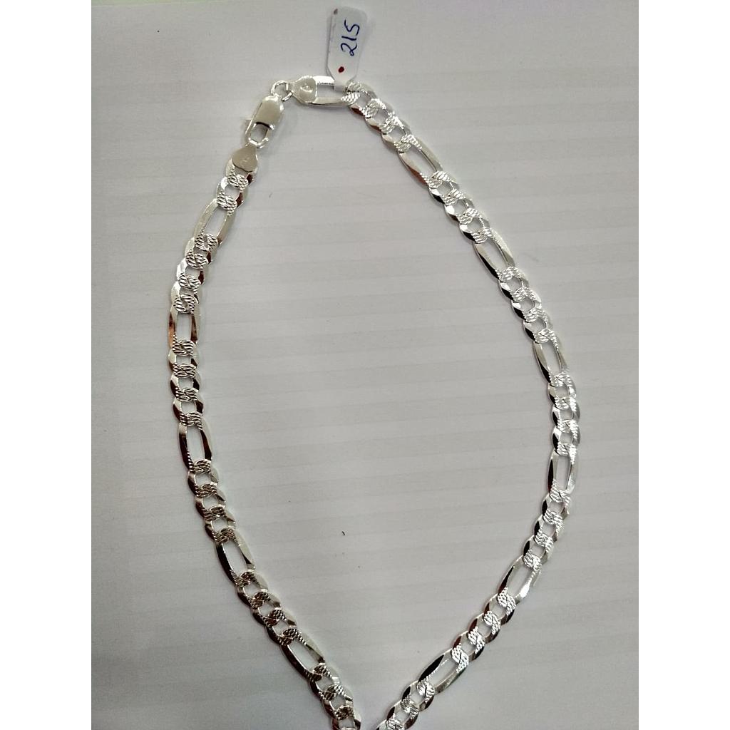 Cadena Plata 60 Eslabón Cart. Tallado 215
