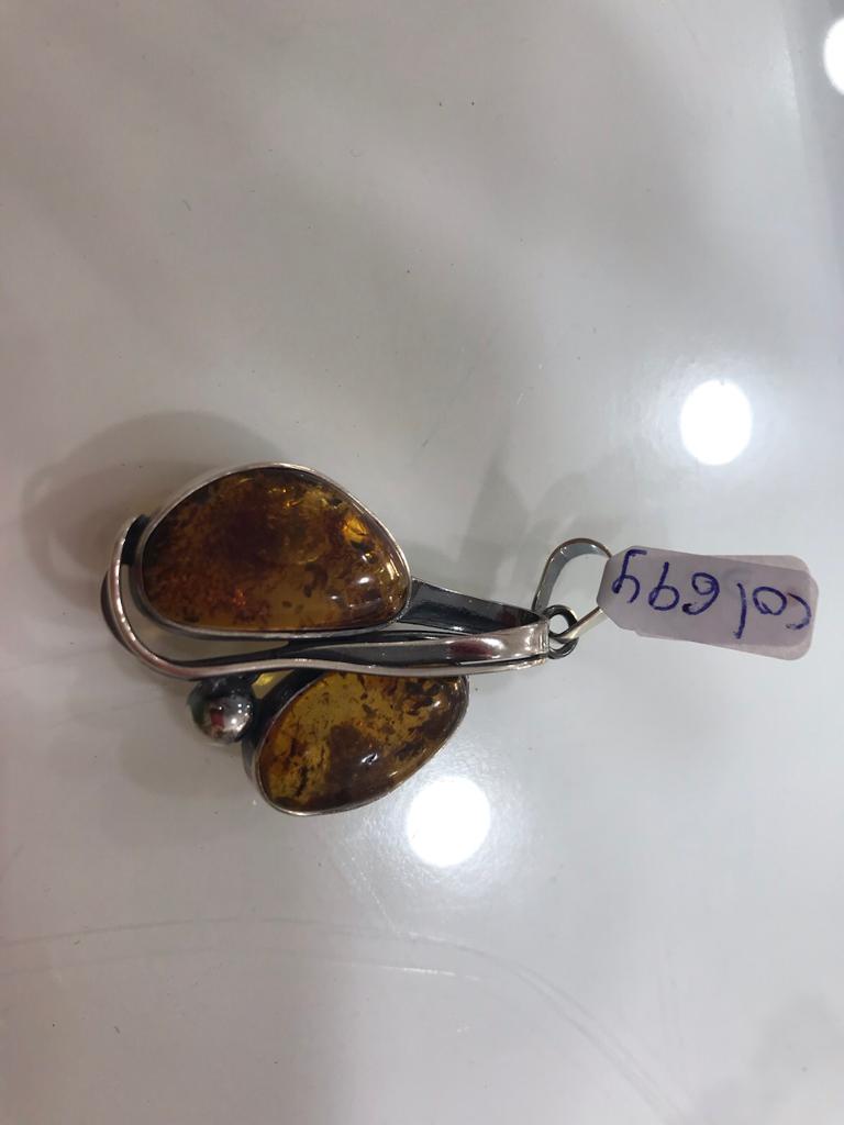 Colgante Pied. Ámbar Med.  694