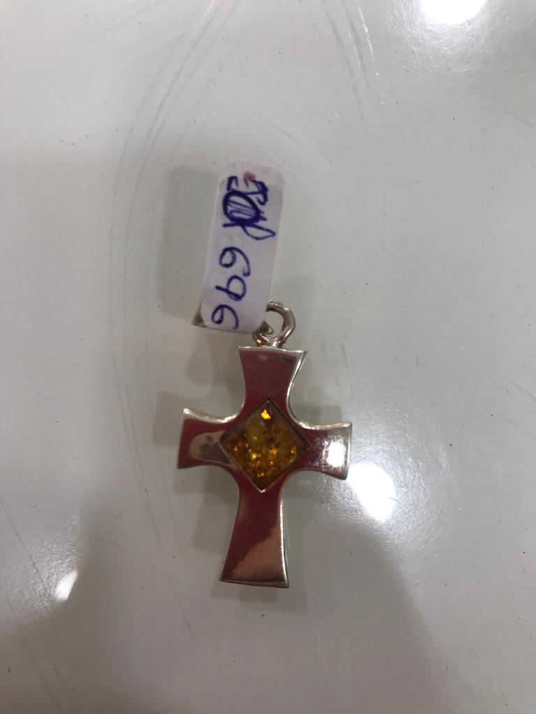 Colgante Pied. Ámbar Peq. 696