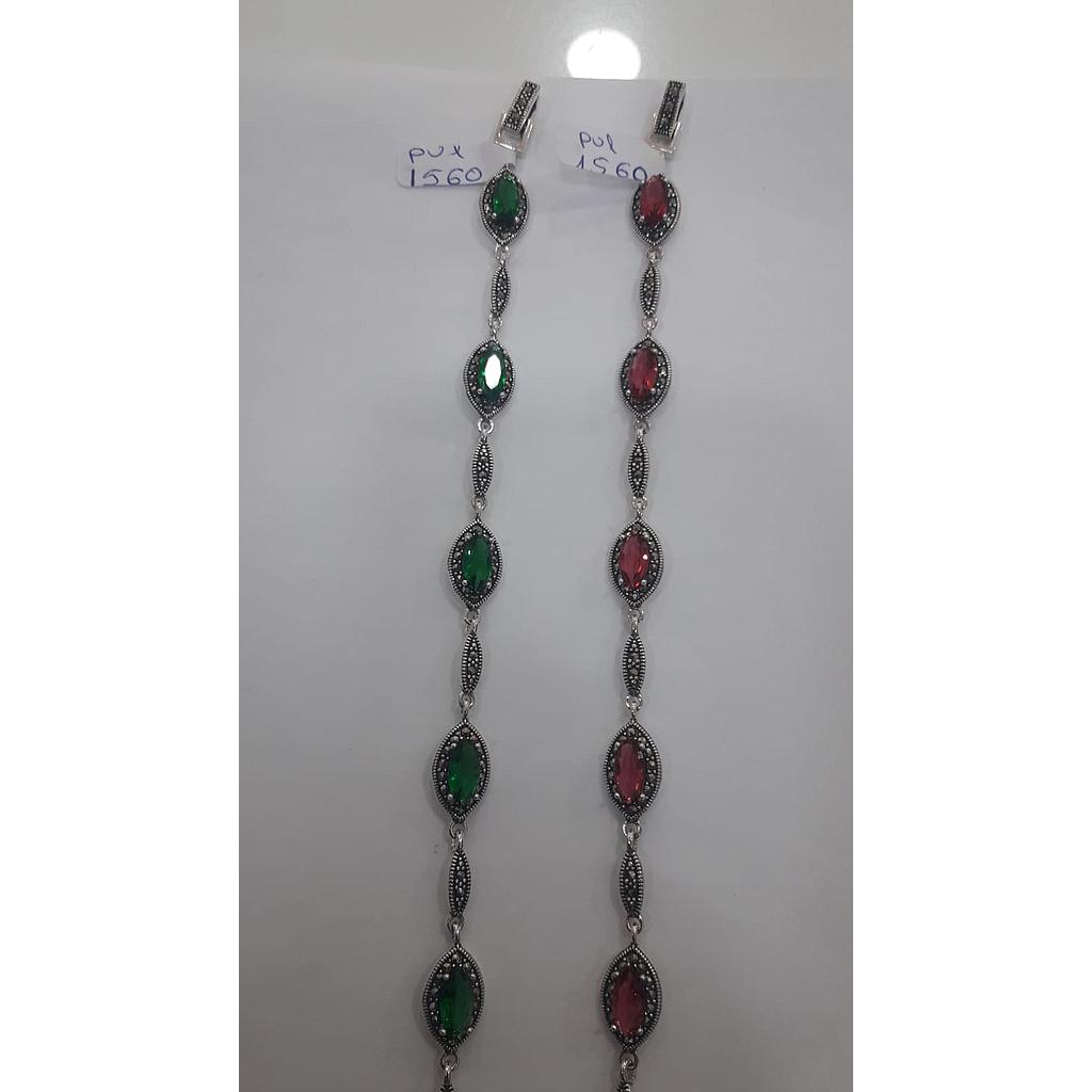 Puls. Plata Marquesita Rubí, Esmeralda 1560