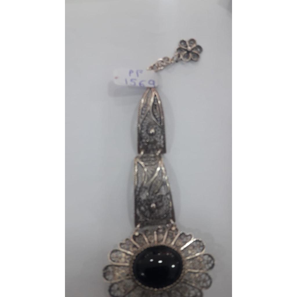 Puls. Plata Marquesita Semi Rig. Onix 1569