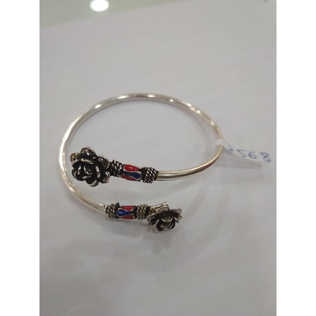 Puls. Plata Rig. Flores Esmalte R-A  2568