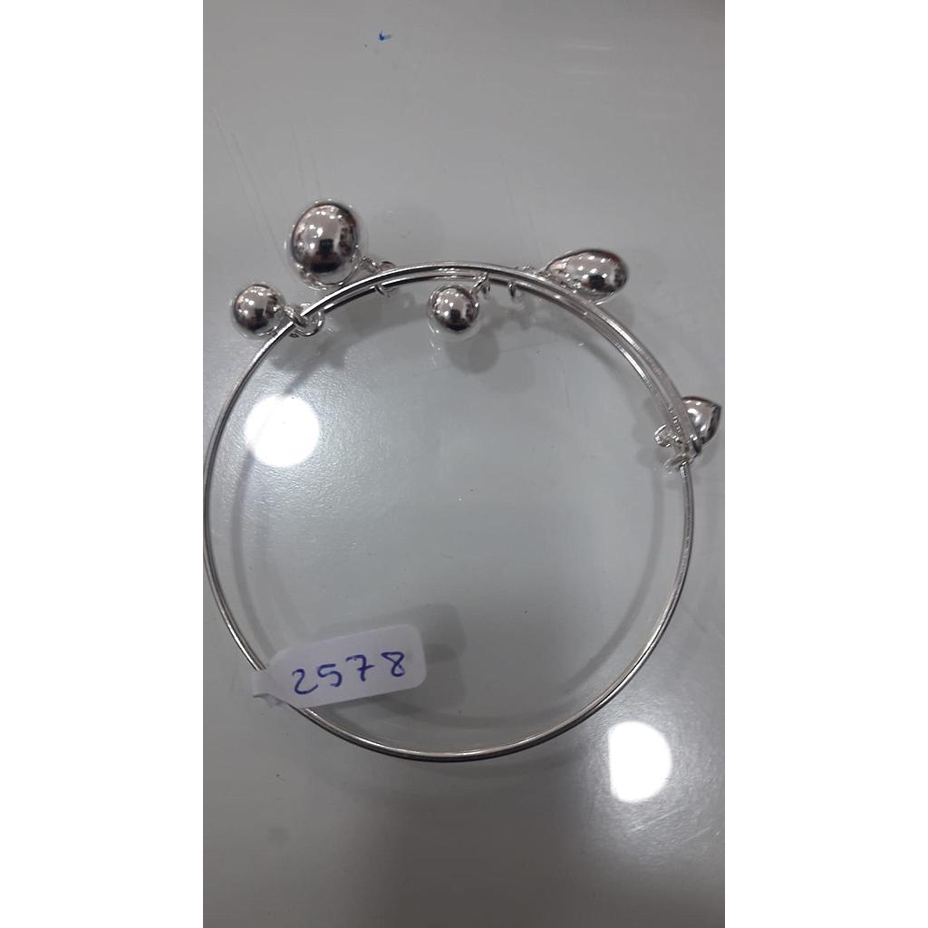 Puls. Plata Rig. Bolitas Colg. 2578