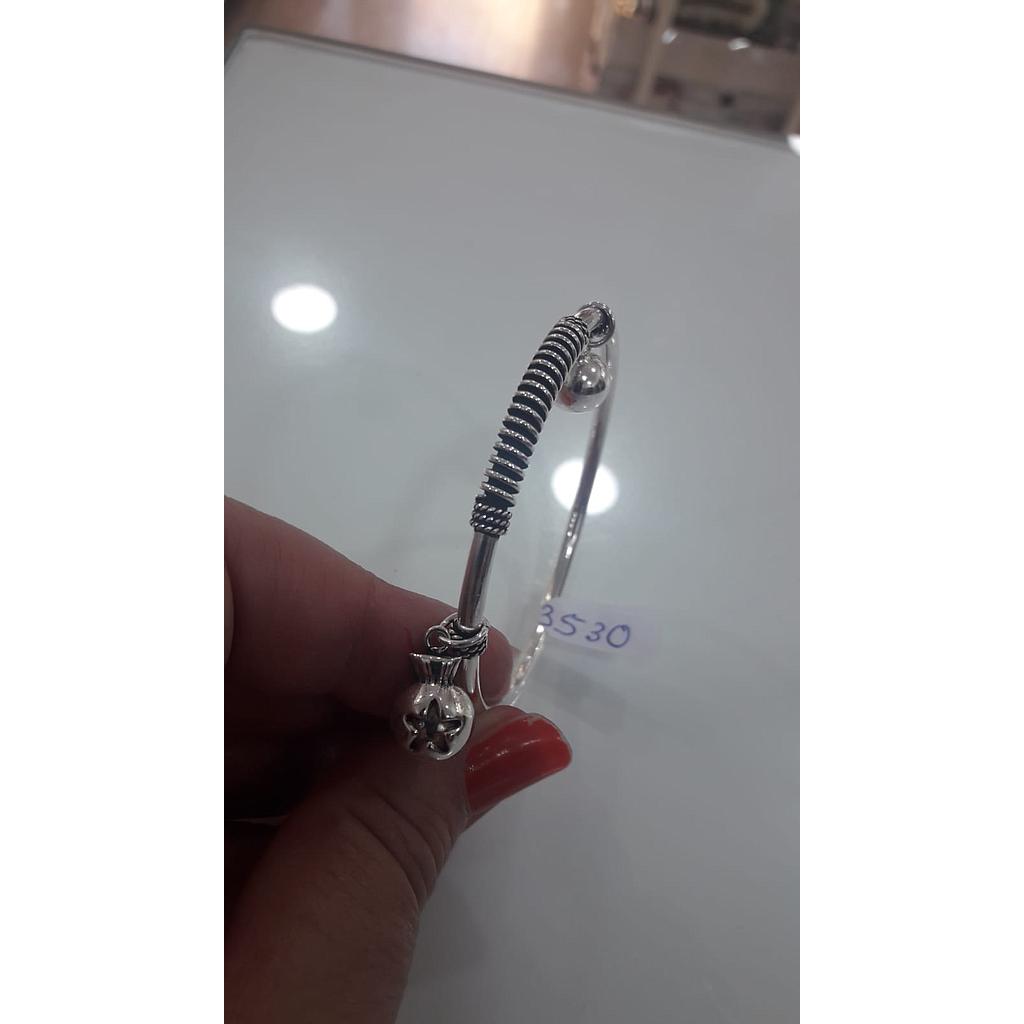 Puls. Plata Rig. 2 Bolas Bali 3530