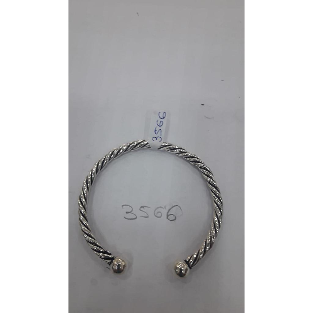 Puls. Plata Rig. Aro Reliado Term. Bolas 3566