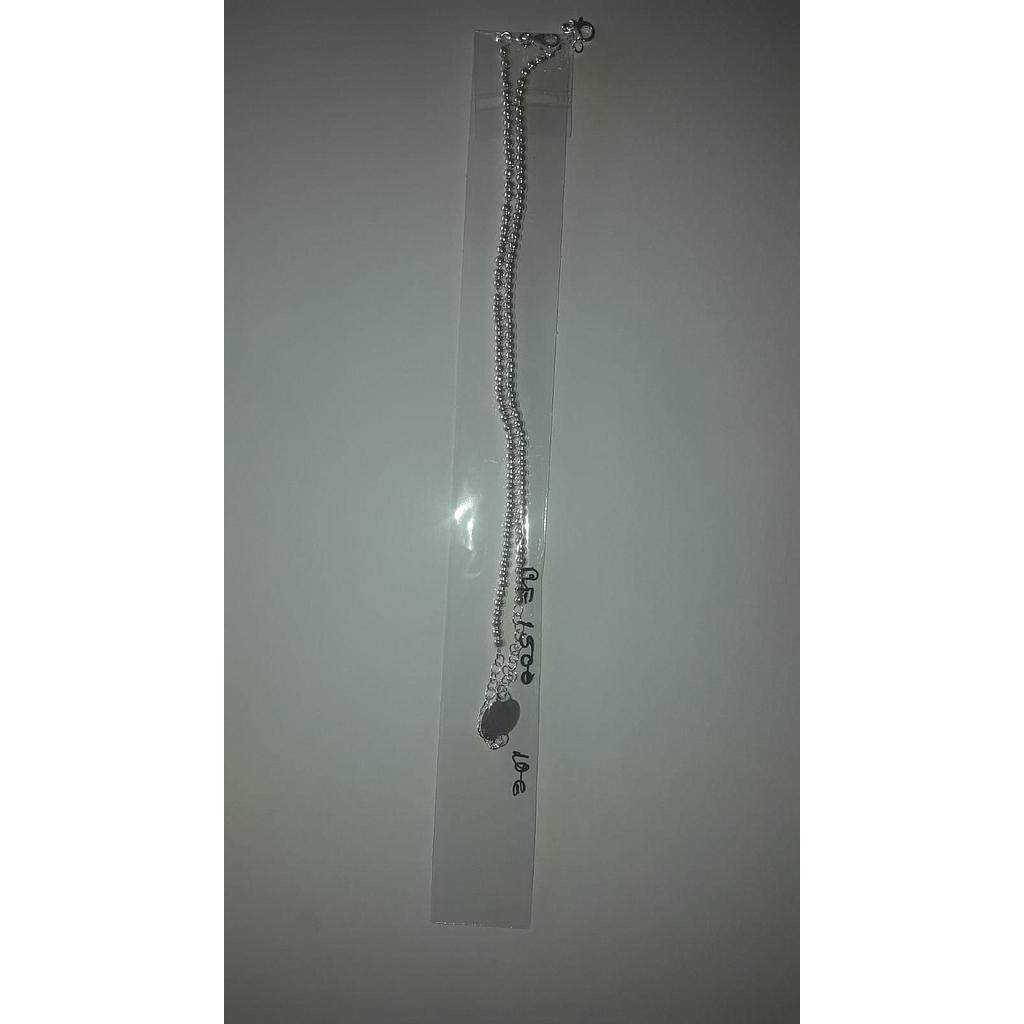 Puls. Plata Mini Bolas Colg. Corazon  1500