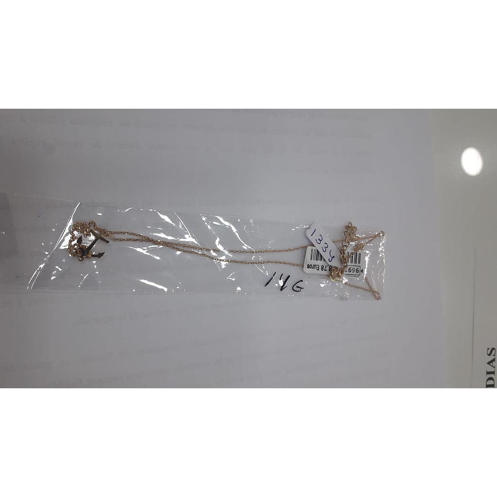 Garg. Plata Ancla  Dorada 1334
