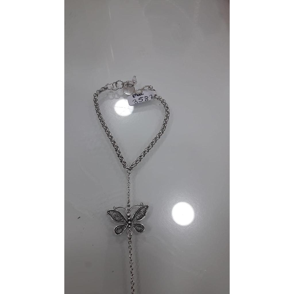 Puls. Plata Mariposa Dedo 3587