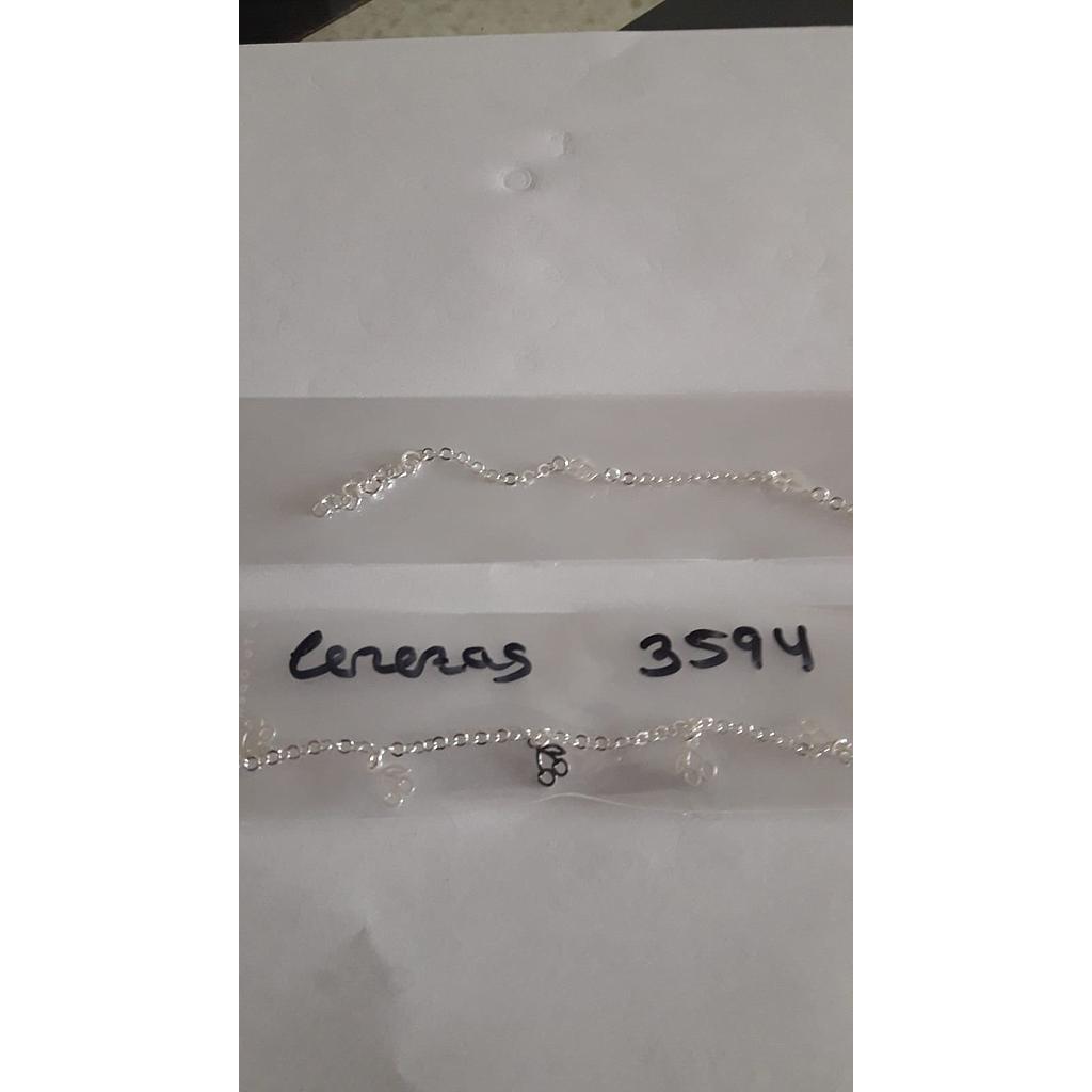 Puls. Plata Corazones Colg. 3594