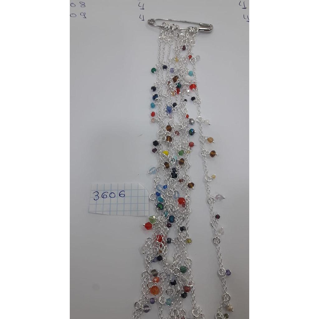 Puls. Plata Mult. Bolitas Colores 4506
