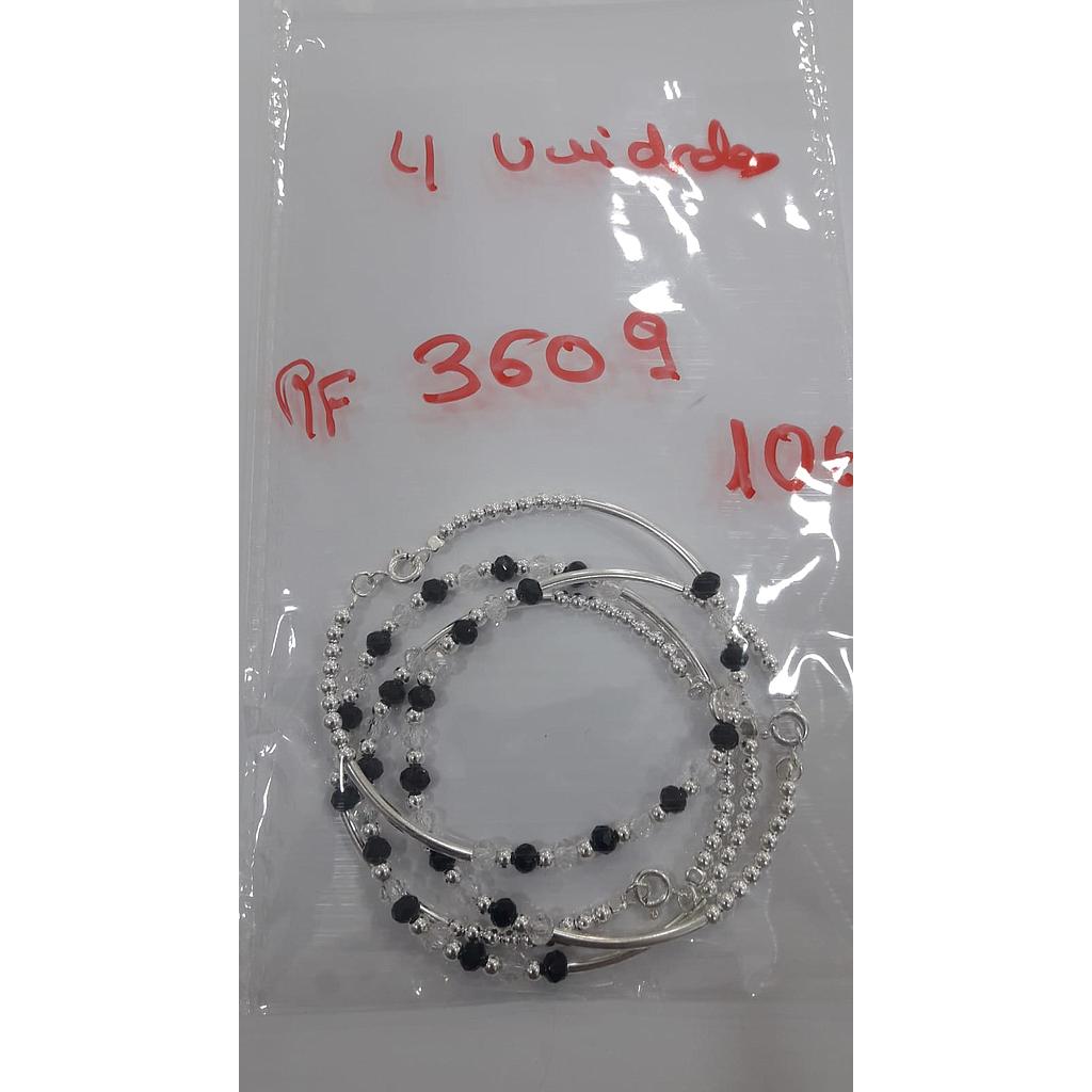 Puls. Plata Tubo Bolitas  Neg. Blanca 4509