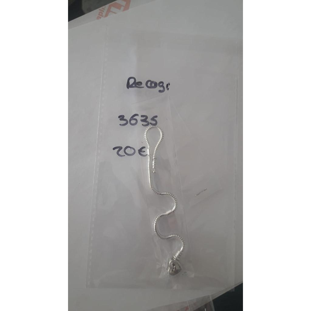 Puls. Plata Charms Cierre Red. Zirc. 4535