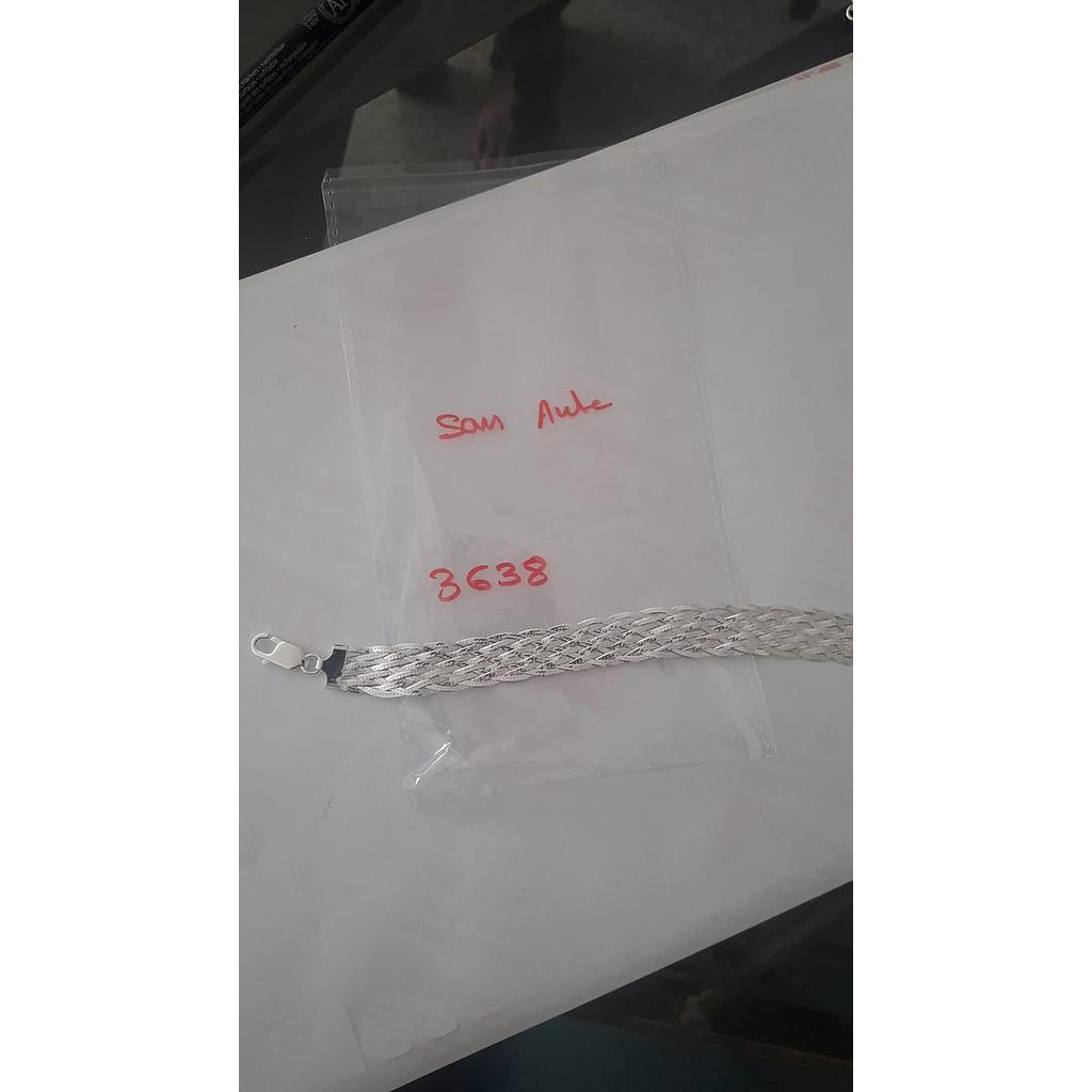 Puls. Plata Trenza Gran. 4538