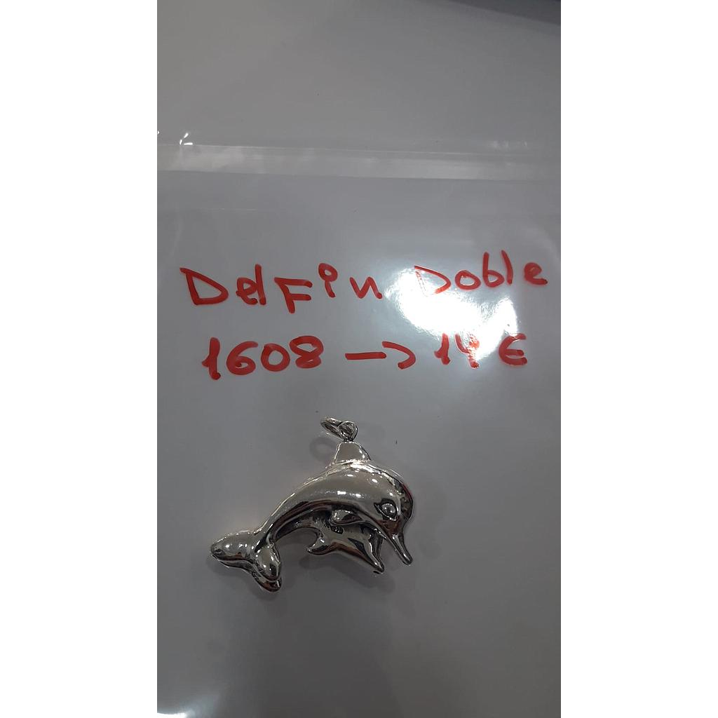 Colgante Plata Electrof. Delfín Doble 1608
