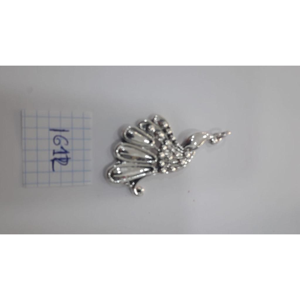 Colgante Plata Electrof. Pavo Real 1612