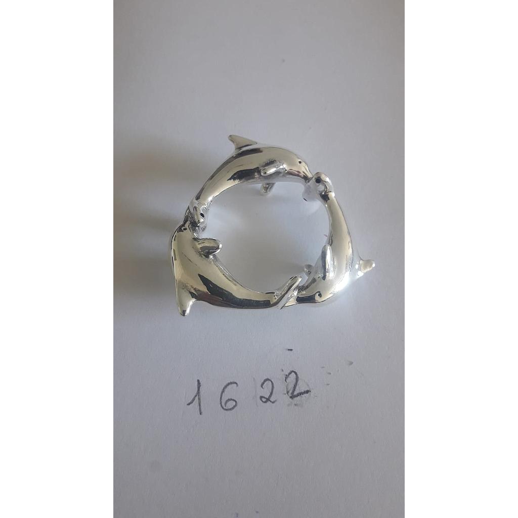 Colgante Plata Electrof. 3 Delfines  1622