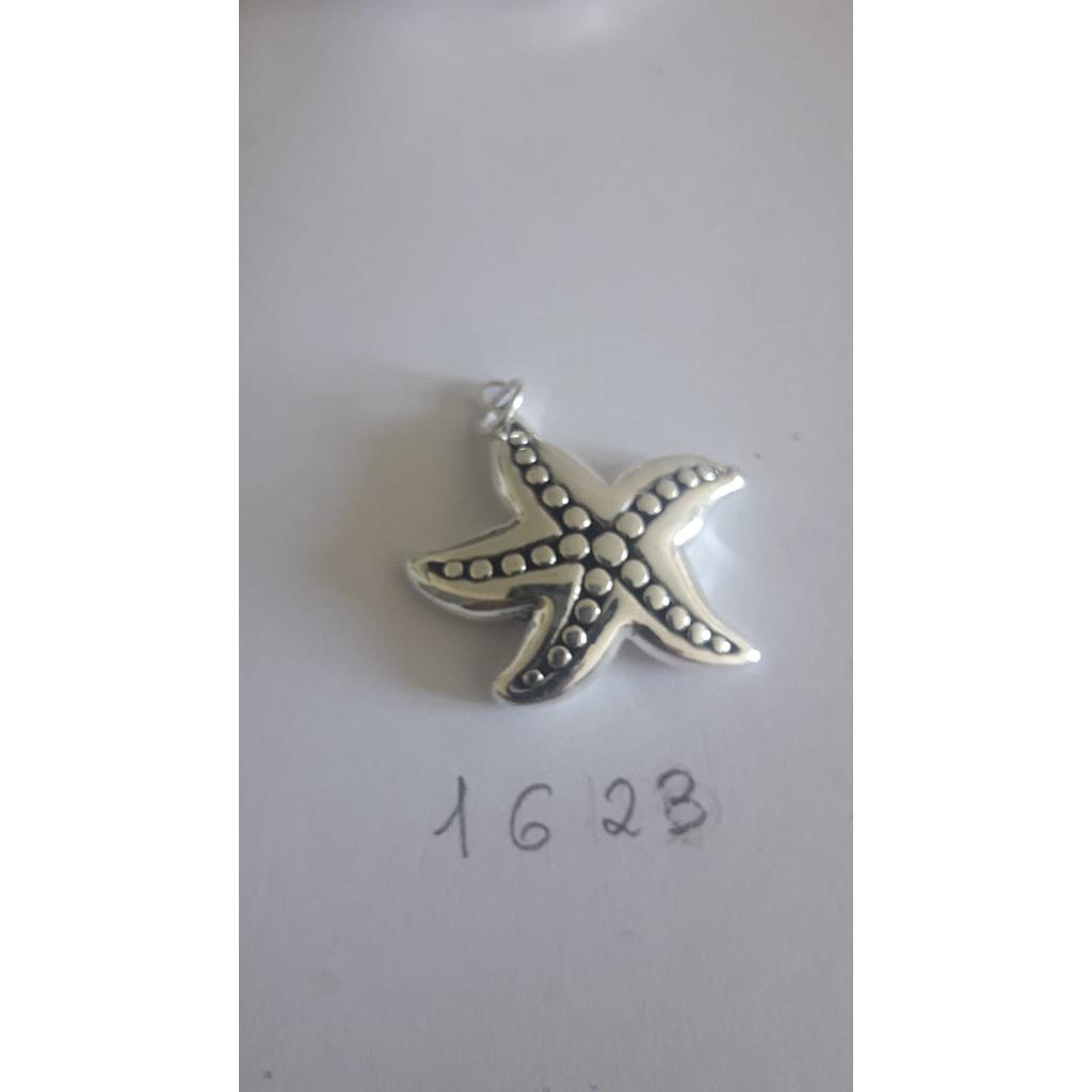 Colgante Plata Electrof. Estrella Mar öxido 1623