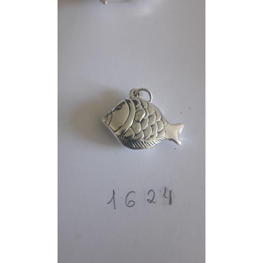 Colgante Plata Electrof. Pez Escamas 1624