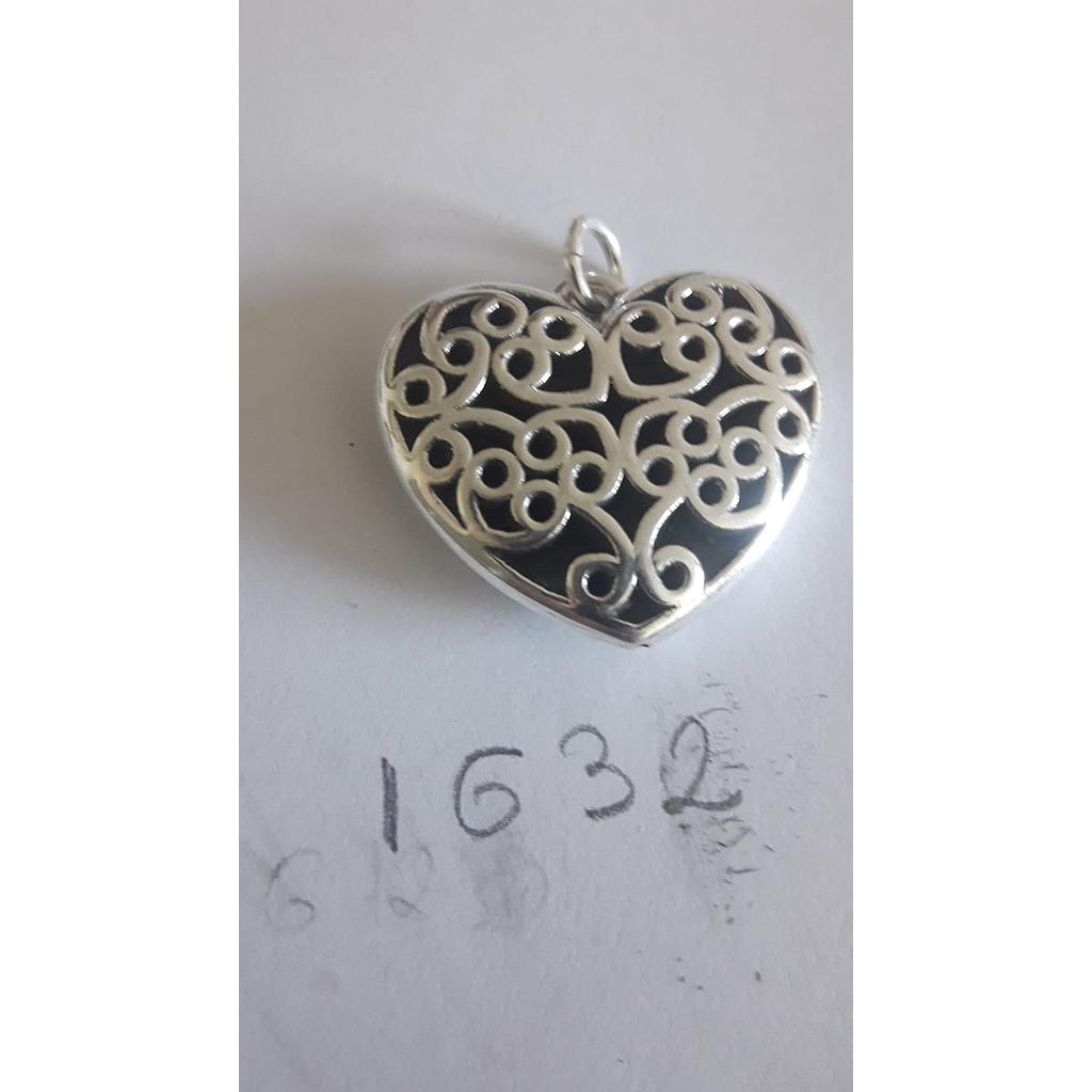 Colgante Plata Electrof. Corazón Grande 1632