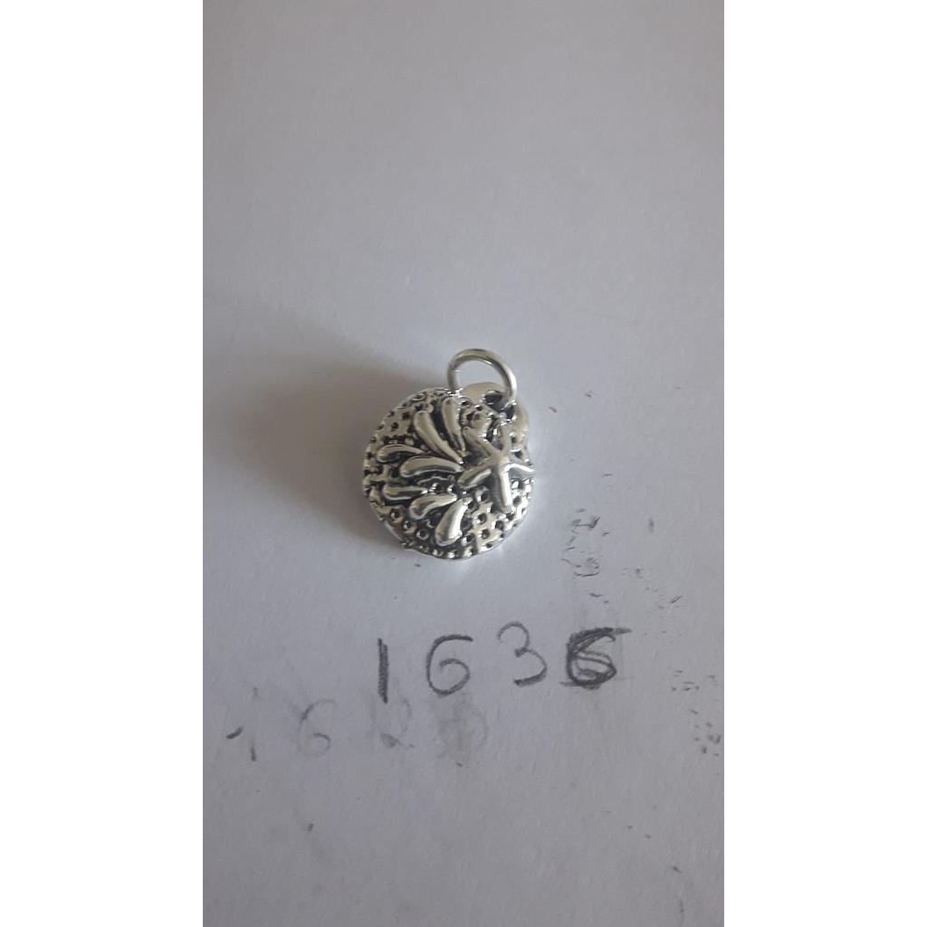Colgante Plata Electrof. Circul. Estrella Mar 1636