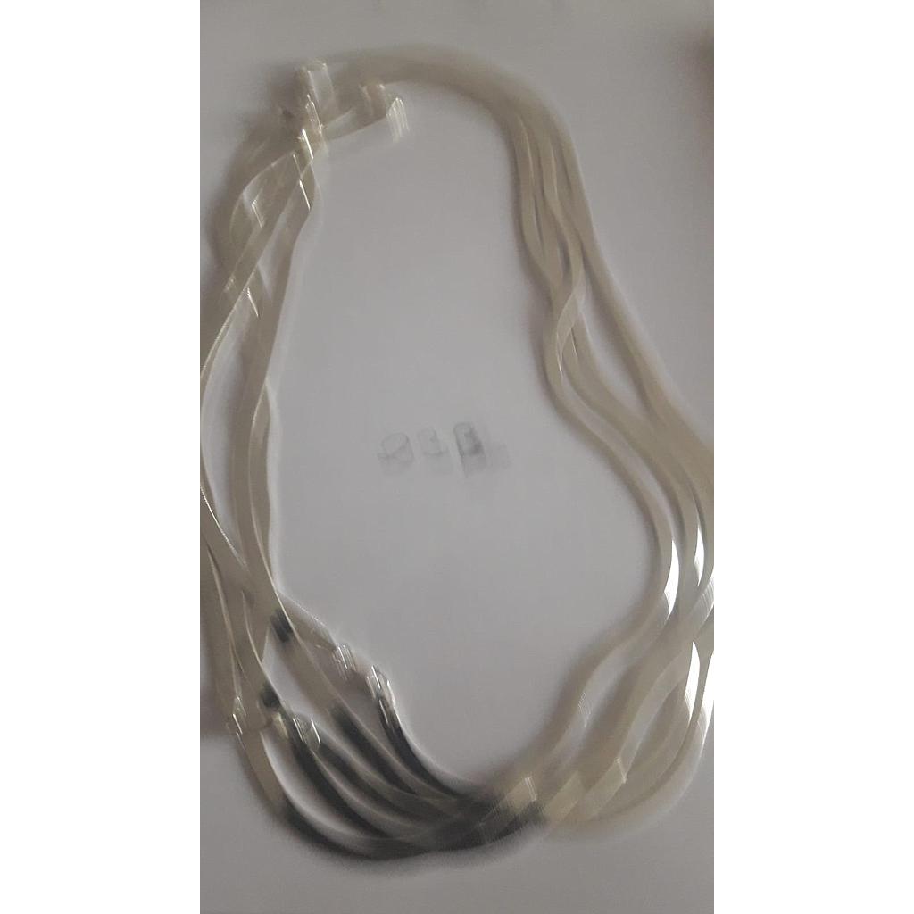 Cadena Plata Plana Ital. Lisa 40 cm. 233
