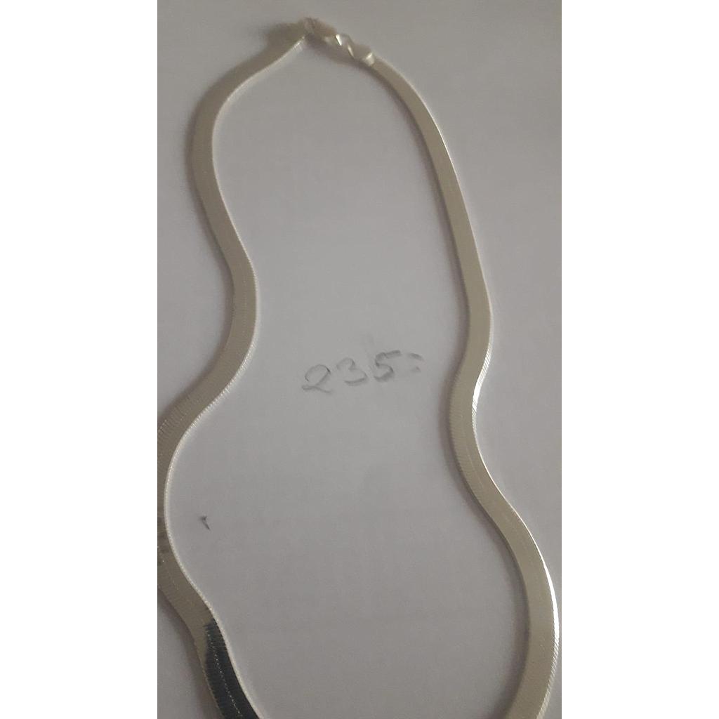 Cadena Plata Plana Ital. Lisa 40 cm. 235
