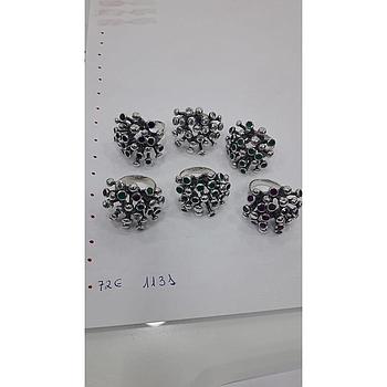 Anillo Pied. Nat. Erizo Esm. Rub.   1131