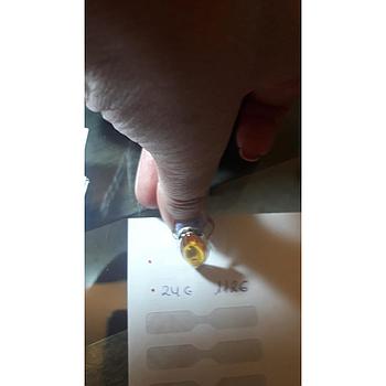 Anillo Pied. Nat. Ámbar  1126