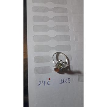 Anillo Pied. Nat. Ámbar  1125