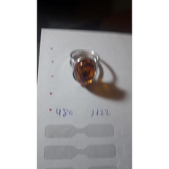 Anillo Pied. Nat. Ámbar  1122