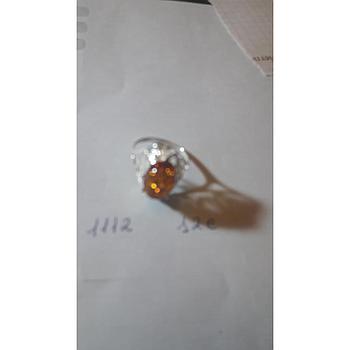 Anillo Pied. Nat. Ámbar  1112