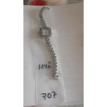 Reloj Plata Marquesita Cuadrado 707