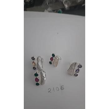 Anillo Pied. Nat. Madre Perla, Piedra Fina 2106