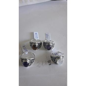 Anillo Pied. Nat. Ojo Tig. Amatista, Luna 2119