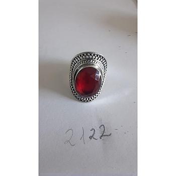 Anillo Pied. Nat. Granate 2122