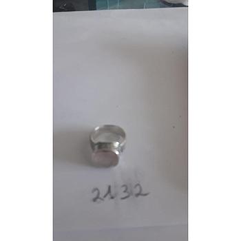 Anillo Pied. Nat. Cuarzo Rosa  2132