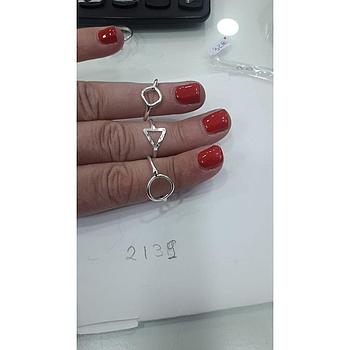 Anillo Plata Karma, Triangulo, Hexagono  2139