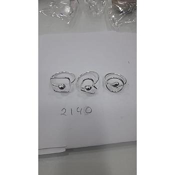 Anillo Plata Corazóz, Círculo, Cuadrado Med. Bola 2140
