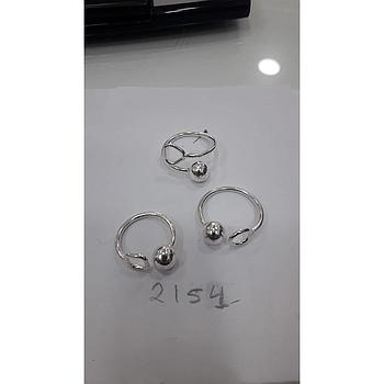 Anillo Plata Bola Triangulo y Bola Esfera  2154