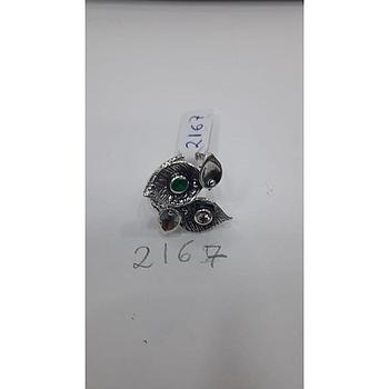 Anillo Pied. Nat. Hojas Esmeralda  2167