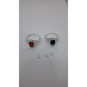Anillo Pied. Nat. Onix, Cornalina  2169