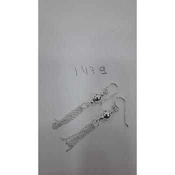 Pend. Plata Lisa Flecos Bola 1479