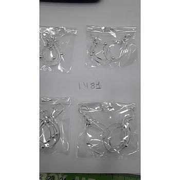 Pend. Plata Lisa Doble con Bola 1481