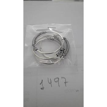 Pend. Plata Lisa  Aro Mediano Bali 1497