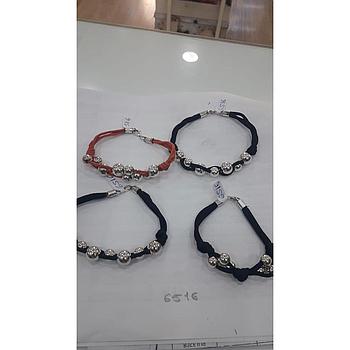 Puls. Plata Cuero Bolas 6516